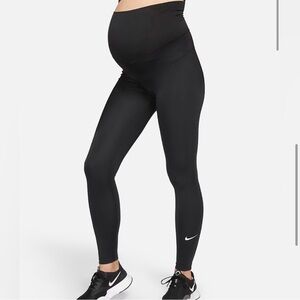 Nike Orange maternity leggings